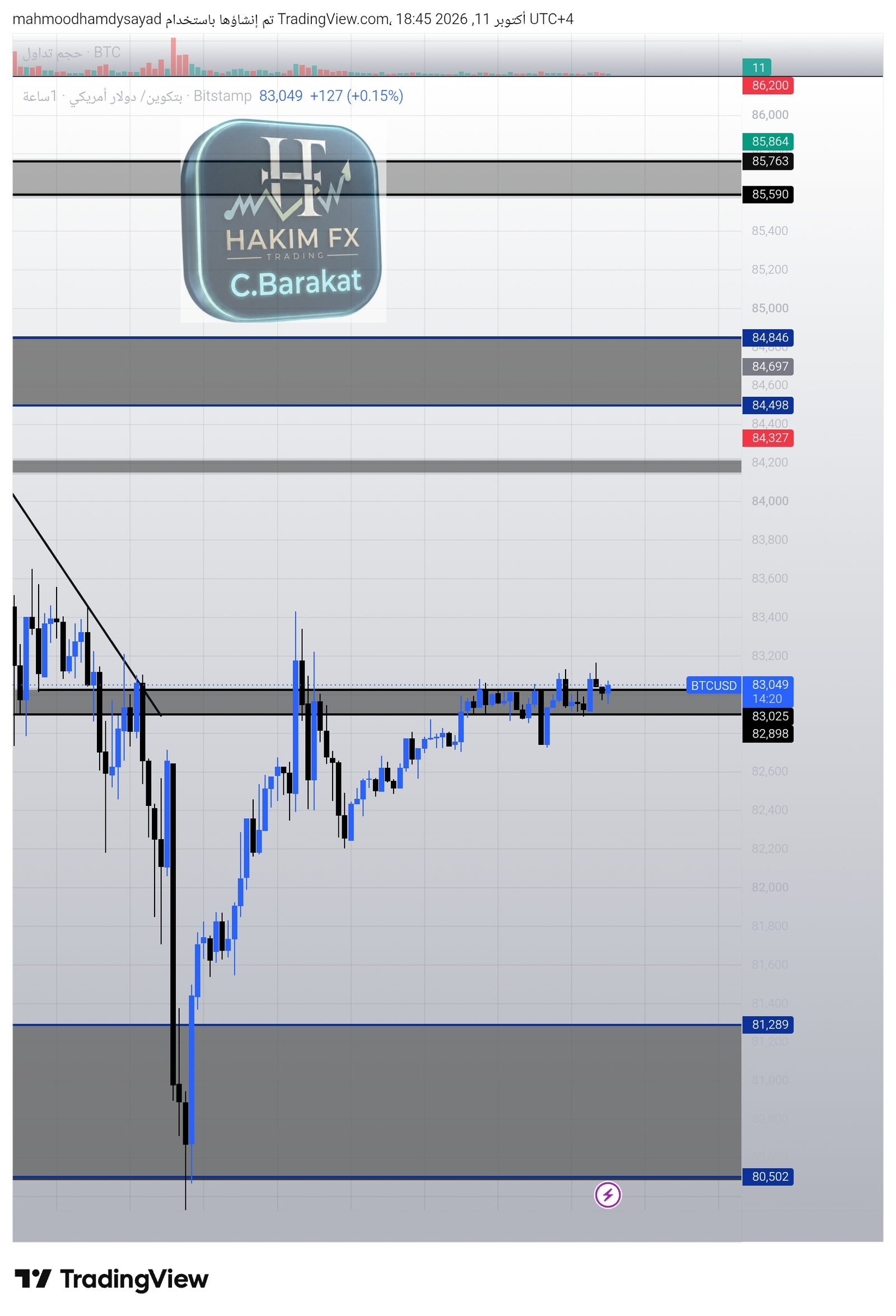 شارت ⭐️⭐️البيتكوين BTCUSD💸💸💸